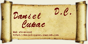 Daniel Cupać vizit kartica